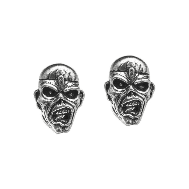 PENDIENTES IRON MAIDEN - IRON MAIDEN PIECE OF MIND EDDIE STUD EARRINGS1