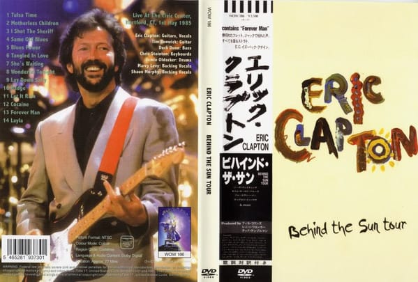 DVD ERIC CLAPTON/ BEHIND THE SUN TOUR 1DVD1