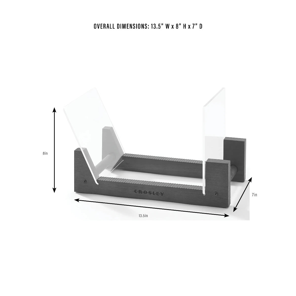 EXHIBIDOR DE MADERA PARA VINILOS CROSLEY RECORD STORAGE6