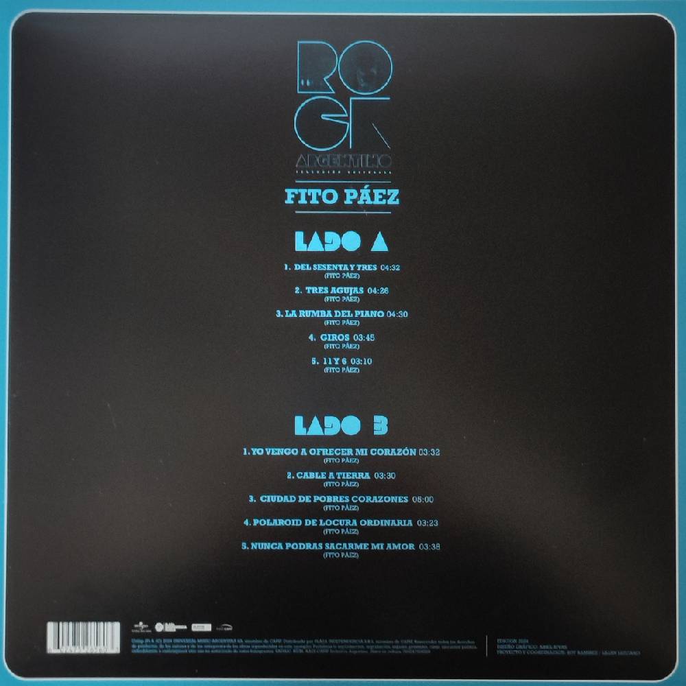 VINILO FITO PAEZ/ SERIE ORO ROCK NACIONAL (COLORED VINYL) 1LP3