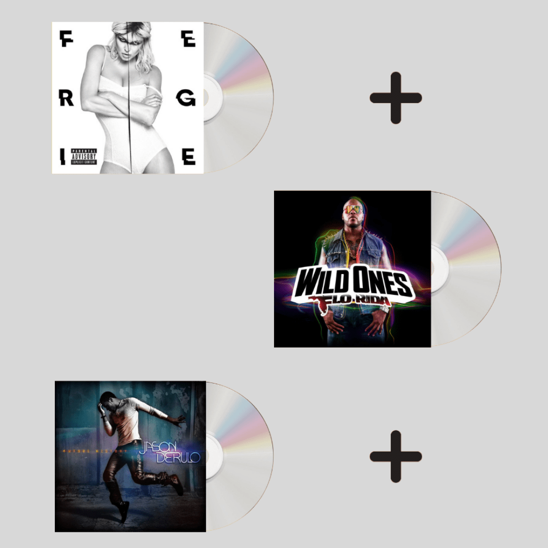 PACK CD FERGIE/ DOUBLE DUTCHESS 1CD + CD FLO RIDA WILD ONES 1CD + CD JASON DERULO FUTURE HISTORY 1CD1