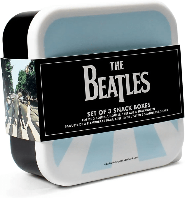 LUNCH BOX BEATLES - SNACK BOXES SET OF 3 - THE BEATLES (ABBEY ROAD)2