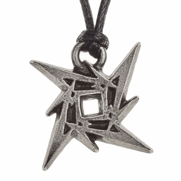 COLLAR DE CUERO METALLICA - METALLICA NINJA STAR PENDANT1