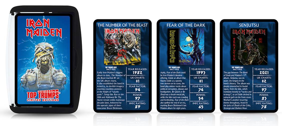 CARTAS DE JUEGO IRON MAIDEN - IRON MAIDEN TOP TRUMPS LIMITED EDITION1