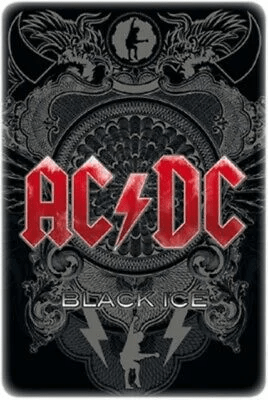 PLACA AC/DC - BLACK ICE METAL WALL SIGN1