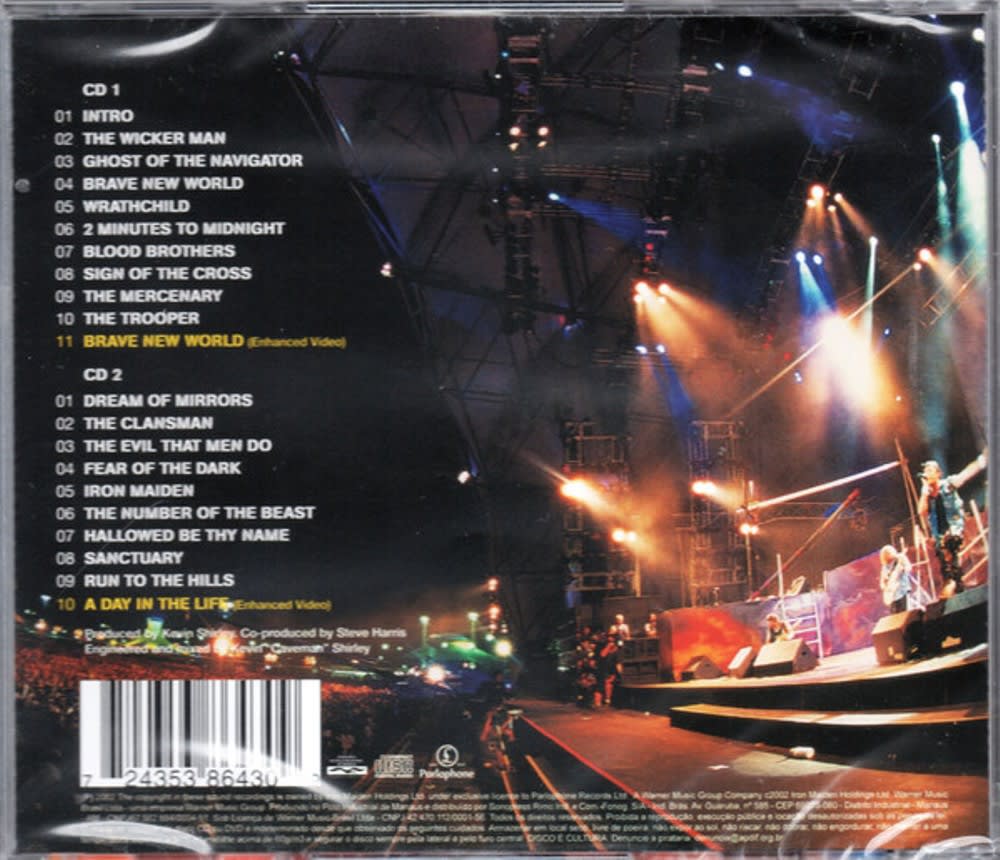 CD IRON MAIDEN/ ROCK IN RIO 2CD3