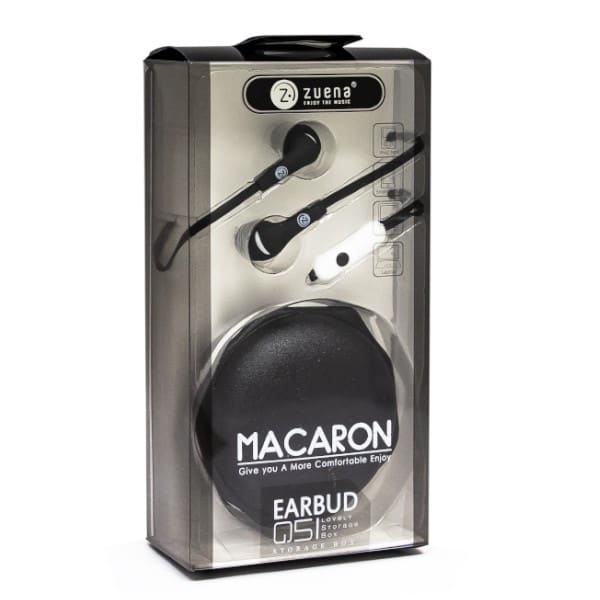 AUDIFONO ZUENA / MACARON IN EAR BLACK1