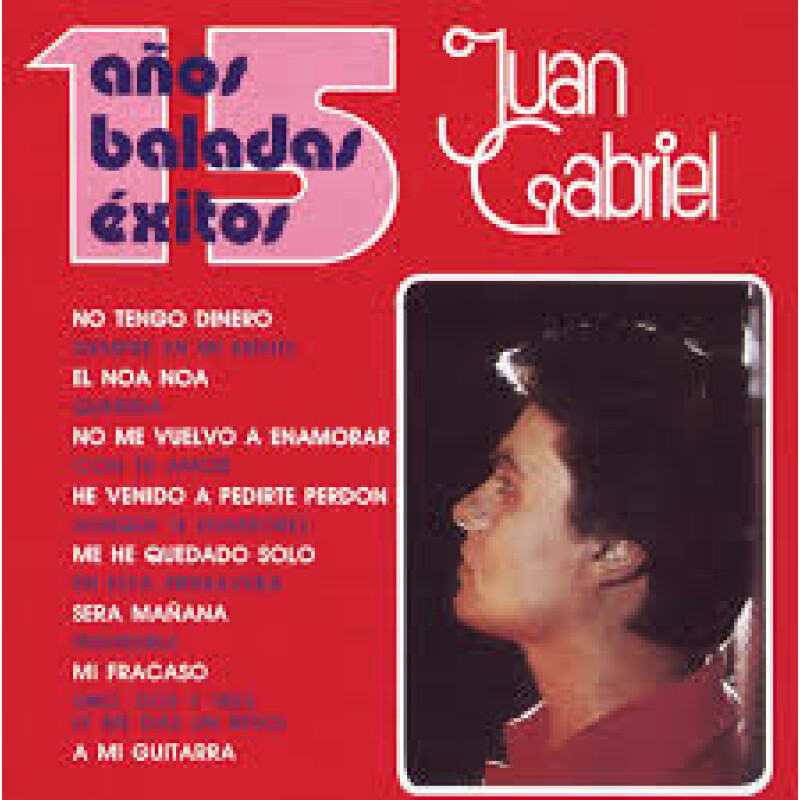 VINILO JUAN GABRIEL/ 15 AÑOS BALADAS EXITOS 2LP1