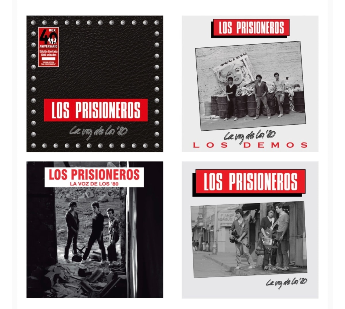 VINILO LOS PRISIONEROS/ LA VOZ DE LOS 80 EDICION 40 AÑOS 3LP2