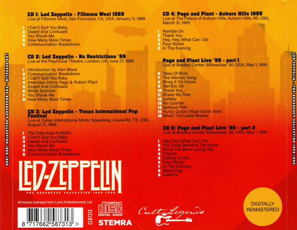 CD LED ZEPPELIN/ CELEBRATION DAY 2(CD/ BR)1