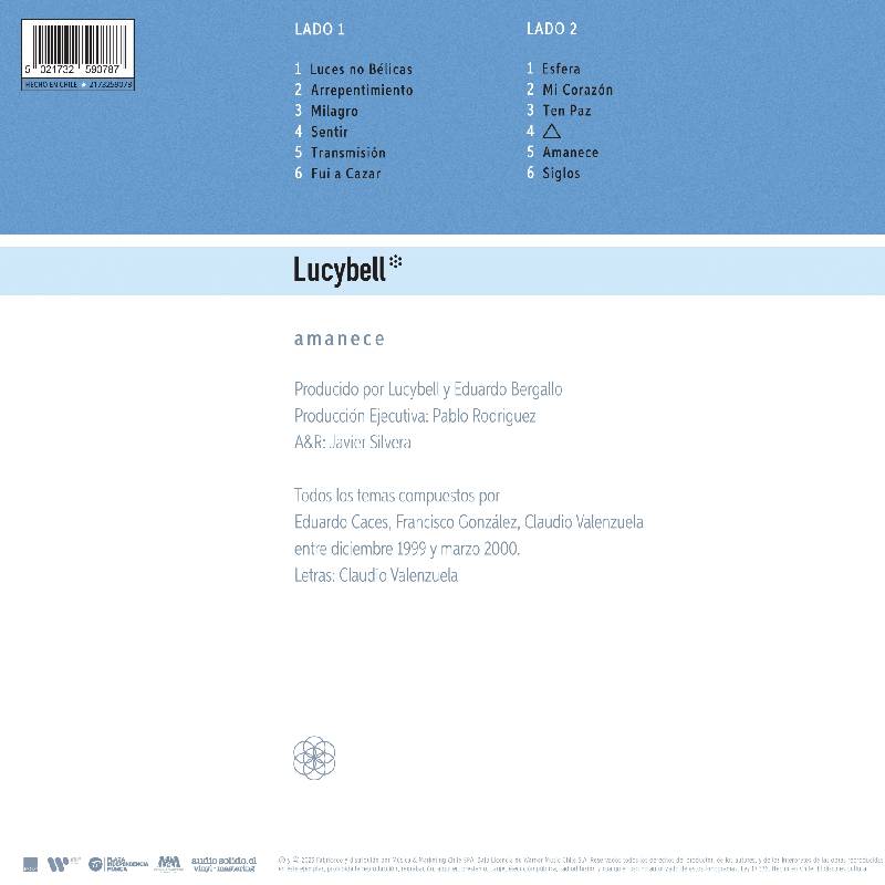 VINILO LUCYBELL/ AMANECE (BLUE VINYL) 1LP3