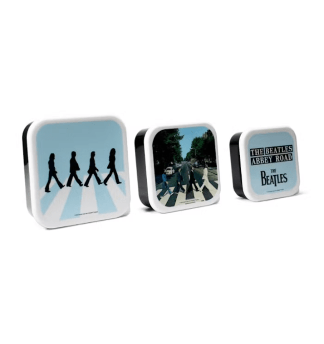 LUNCH BOX BEATLES - SNACK BOXES SET OF 3 - THE BEATLES (ABBEY ROAD)1