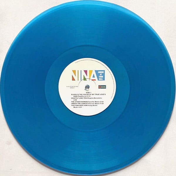 VINILO NINA SIMONE/ AT TOWN HALL (BLUE VINYL) 1LP2