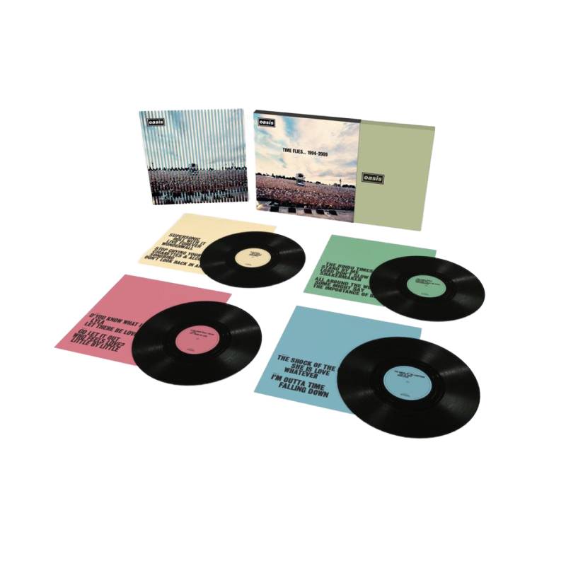 VINILO OASIS/ TIME FLIES... 1994-2009 4LP2