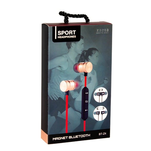 AUDIFONO ZUENA/ SPORT MAGNET BT IN EAR GOLD RED1
