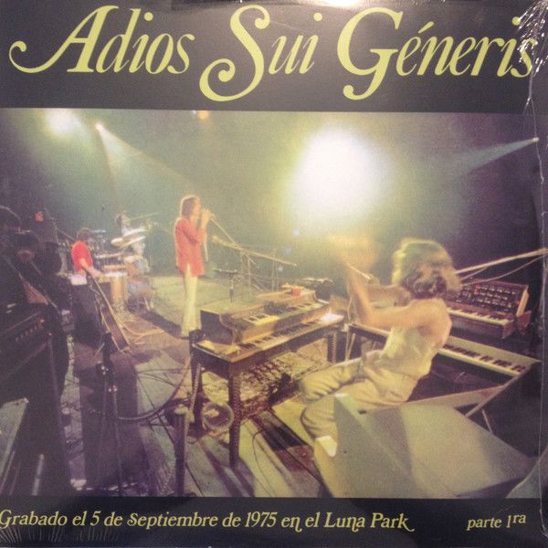 VINILO SUI GENERIS/ ADIOS SUI GENERIS I 1LP1