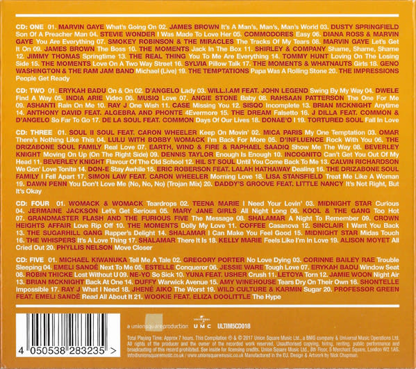 CD VARIOS ARTISTAS/SOUL CLASSICS-THE ULTIMATE COLLECTION 5CD2