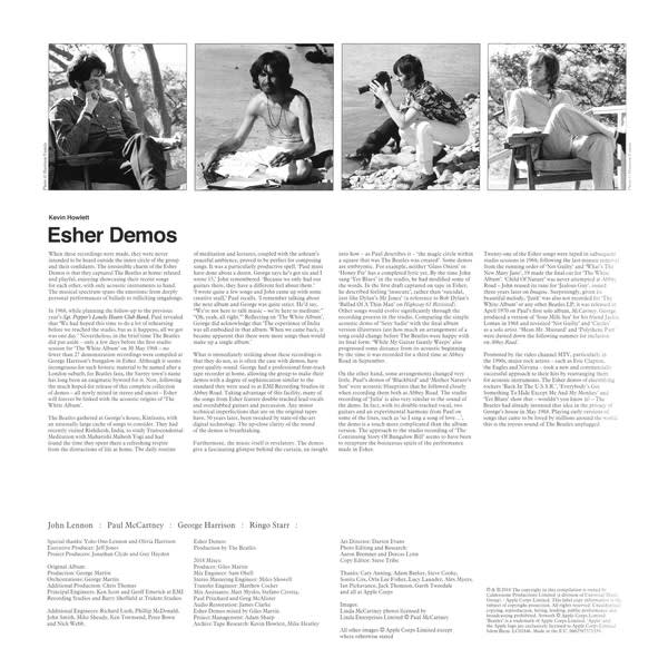 VINILO THE BEATLES/ THE BEATLES AND ESHER DEMOS 4LP6