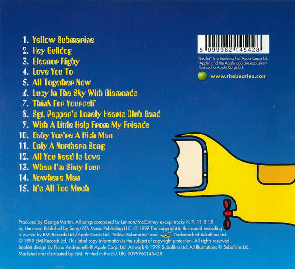 CD THE BEATLES/ YELLOW SUBMARINE 1CD2