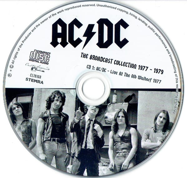 CD AC/DC/ THE BROADCAST COLLECTION 1977 - 1979 4CD3