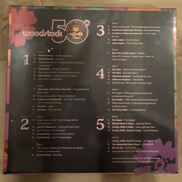 VINILO WOODSTOCK 50TH / WOODSTOCK - BACK TO THE GARDEN 5LP4