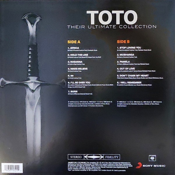 VINILO TOTO/ THEIR ULTIMATE COLLECTION 1LP2