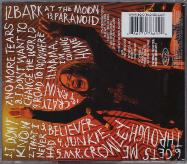 CD OZZY OSBOURNE/ LIVE AT BUDOKAN 1CD2