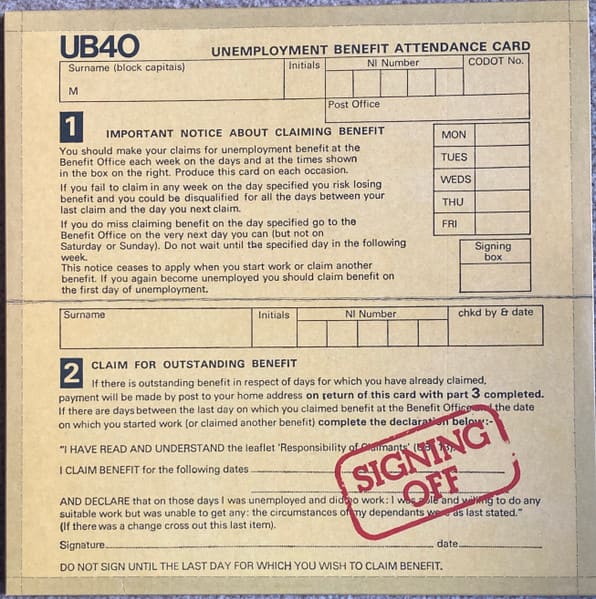 VINILO UB40/ SIGNING OFF 2LP1
