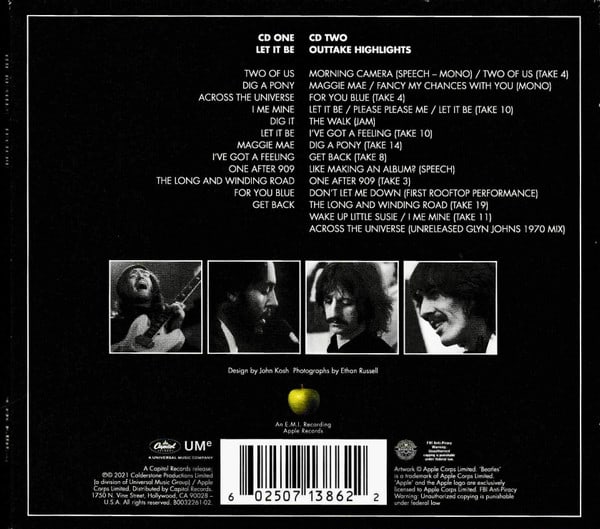 CD THE BEATLES/ LET IT BE 2CD2