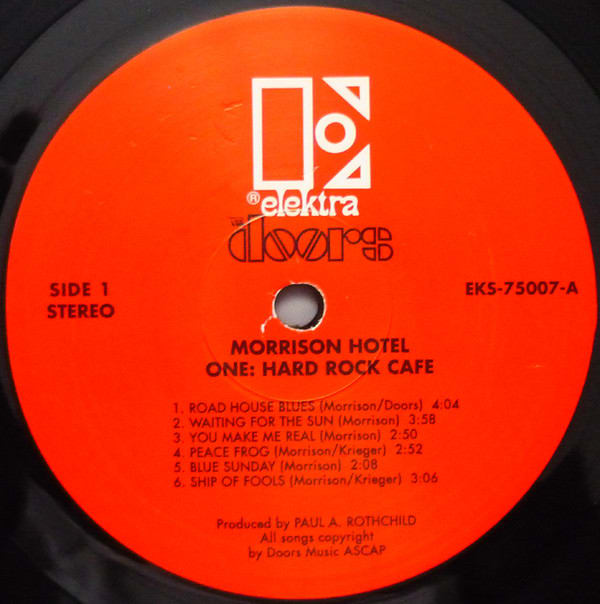 VINILO THE DOORS/ MORRISON HOTEL EDITION HARD ROCK CAFE 1LP4