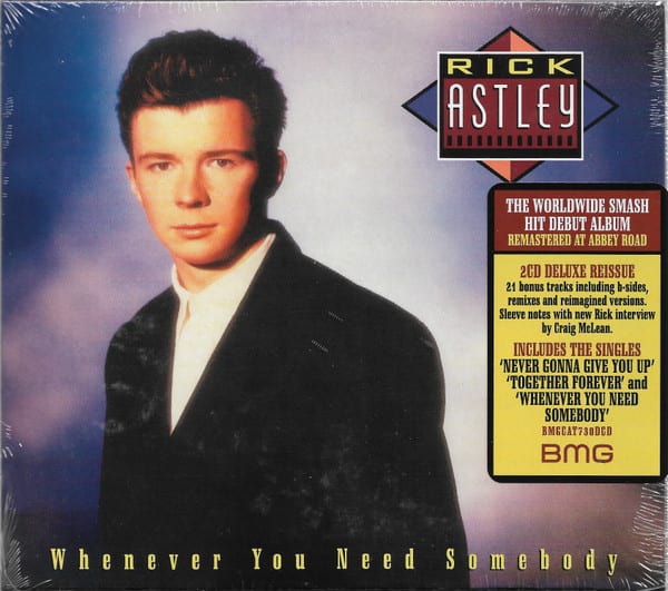 CD RICK ASTLEY/ WHENER YOU NEED SOMEBODY 2CD1