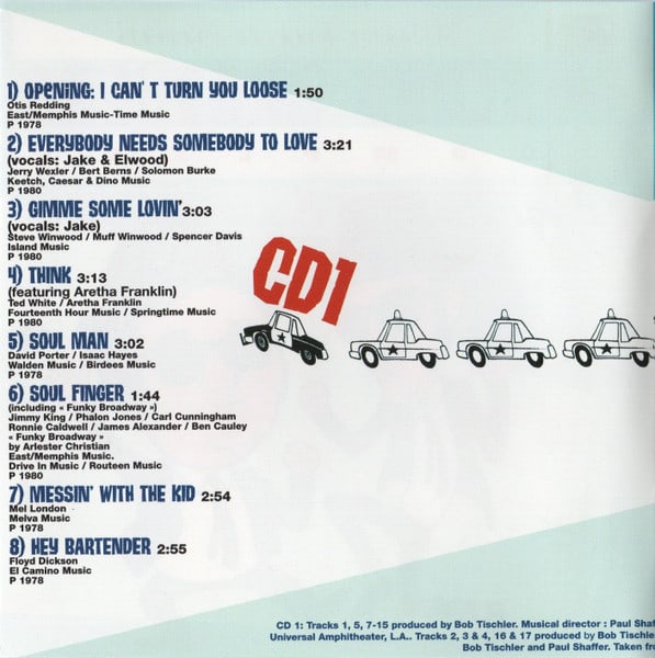 CD THE BLUES BROTHERS/ THE BLUES BROTHERS COMPLETE 2CD2