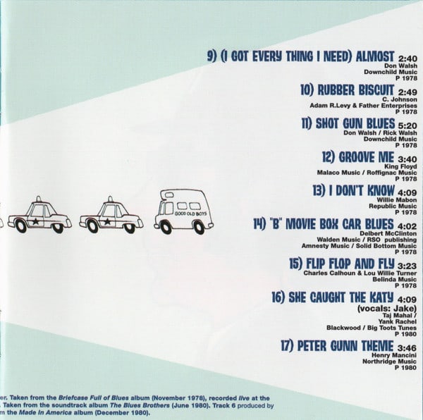 CD THE BLUES BROTHERS/ THE BLUES BROTHERS COMPLETE 2CD3