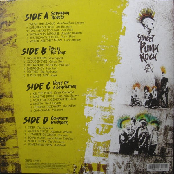 VINILO VARIOS ARTISTAS/ STREET PUNK ROCK (COLOURED) 2LP2