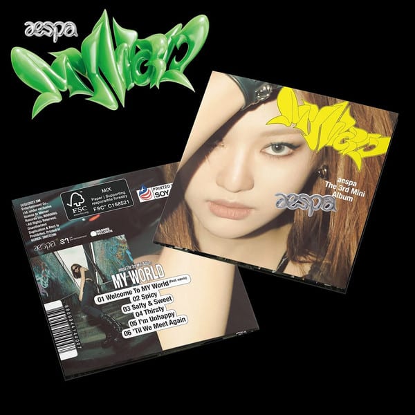 CD AESPA/ MY WORLD - THE 3RD MINI ALBUM SMCD296 1CD1