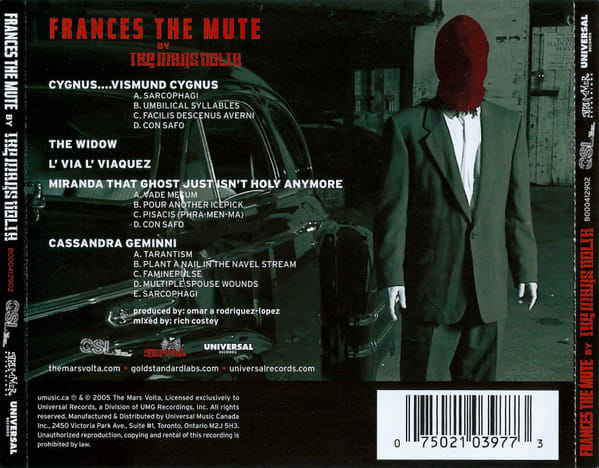 CD THE MARS VOLTA/ FRANCES THE MUTE 1CD2