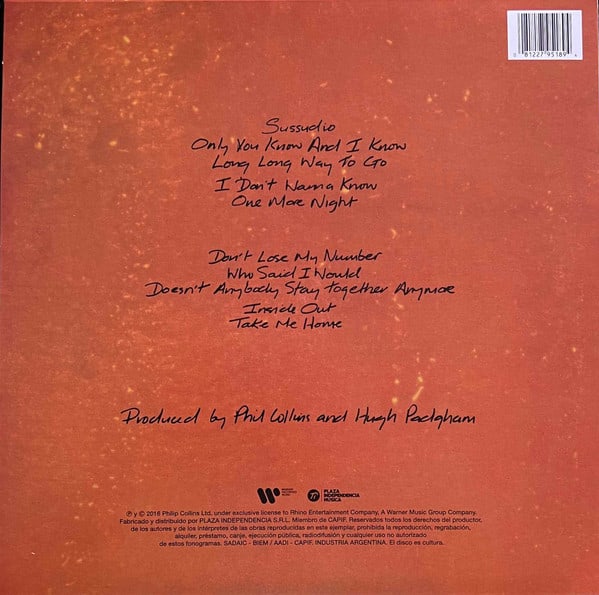 VINILO PHIL COLLINS/ NO JACKET REQUIRED 1LP2