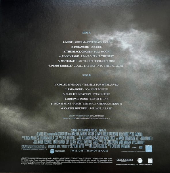 VINILO VARIOS ARTISTAS/ TWILIGHT ORIGINAL MOTION PICTURE 1LP2