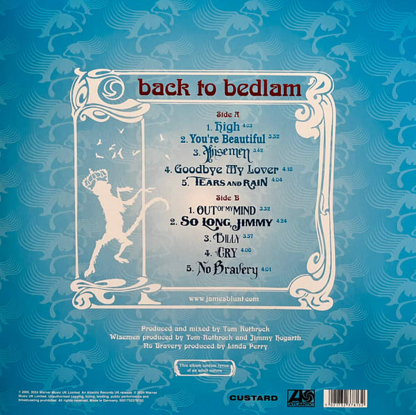 VINILO JAMES BLUNT/ BACK TO BEDLAM 20TH ANNIVERSARY 1LP3