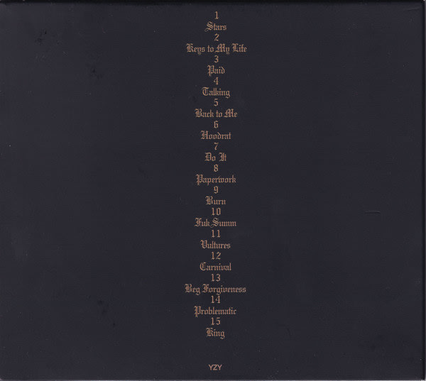 CD YE, TY DOLLA SIGN (WEST KANYE)/ VULTURES 1 1CD2