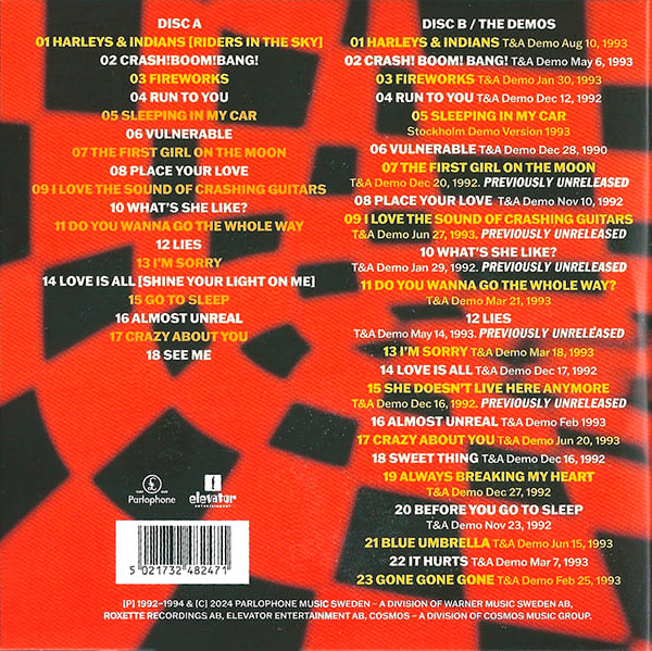 CD ROXETTE/ CRASH! BOOM! BANG! 2CD2