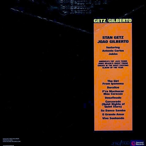 VINILO JOAO GILBERTO/ GETZ - GILBERTO (LAGOON VINYL) 1LP2
