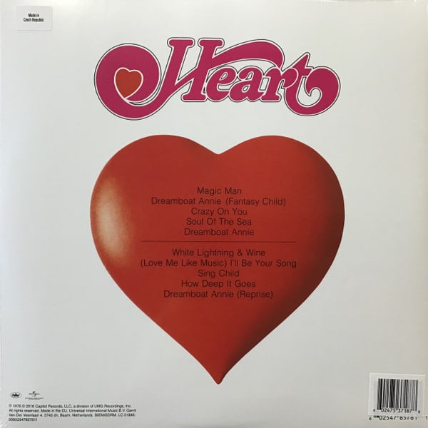 VINILO HEART/ DREAMBOAT ANNIE (RED VINYL) 1LP2