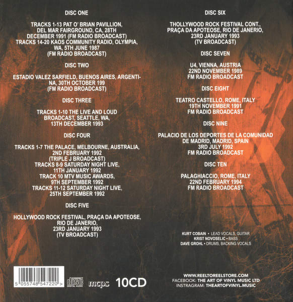 CD NIRVANA/ LIVE 10CD (BOX SET)2
