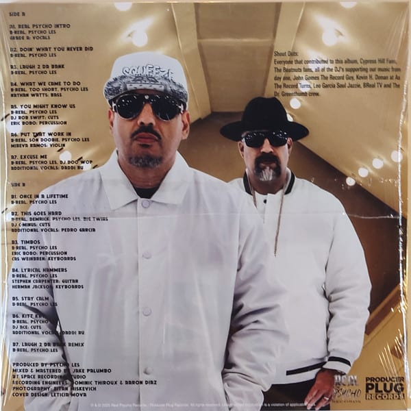 VINILO B-REAL & PSYCHO LES/ REAL PSYCHO 1LP2