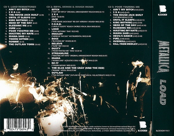 CD METALLICA/ LOAD 3CD2