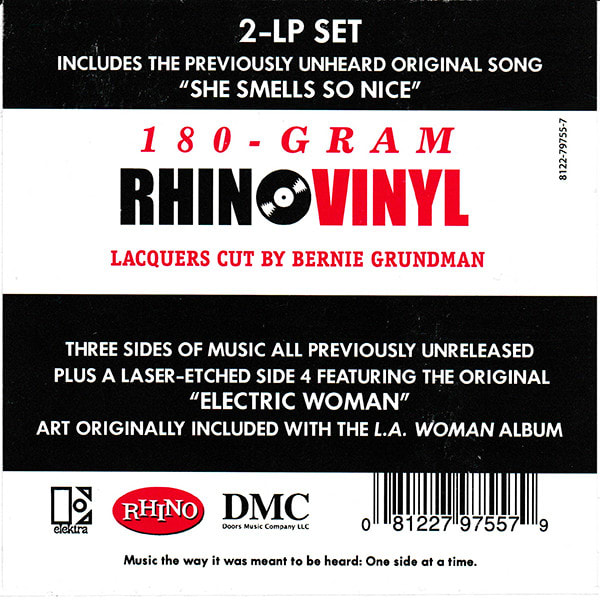 VINILO THE DOORS/ L.A. WOMAN: THE WORKSHOP SESSIONS 2LP8