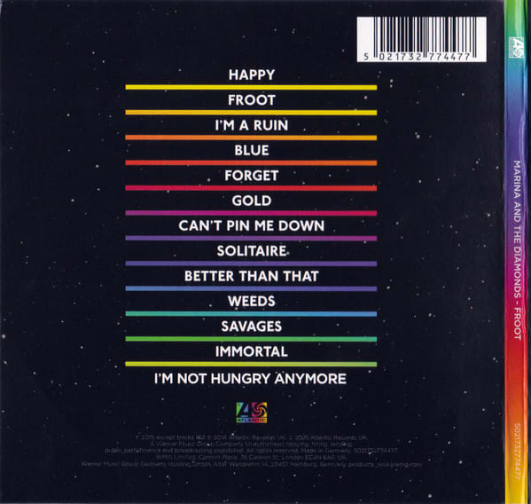 CD MARINA AND THE DIAMONDS/ FROOT 10TH ANNIVERSARY 1CD2