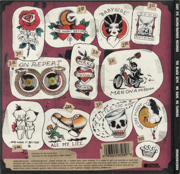 CD THE BLACK KEYS/ NO RAIN , NO FLOWERS 1CD2