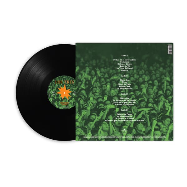 VINILO LOS TRES/ REVUELTA EN VIVO 2LP3
